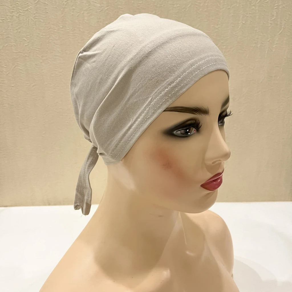 Tie Back Hijab Cap
