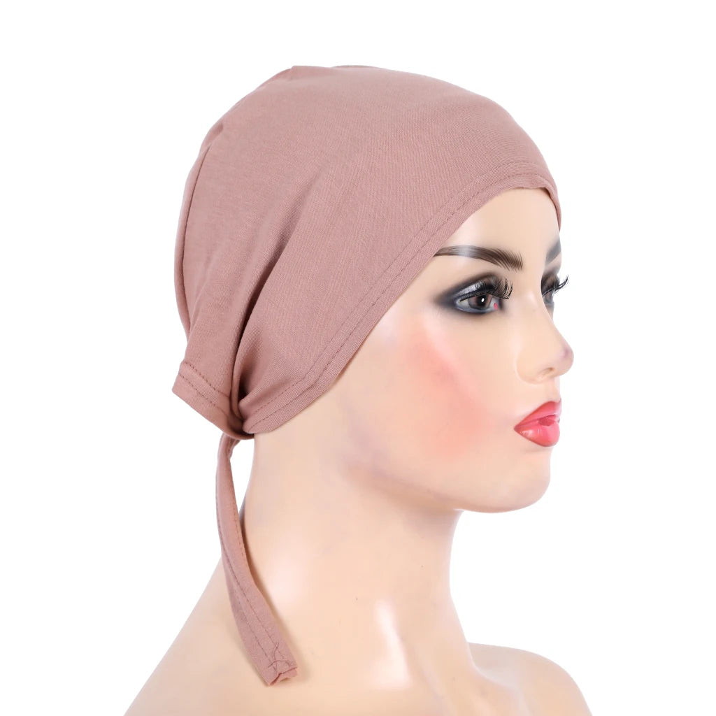 Tie Back Hijab Cap