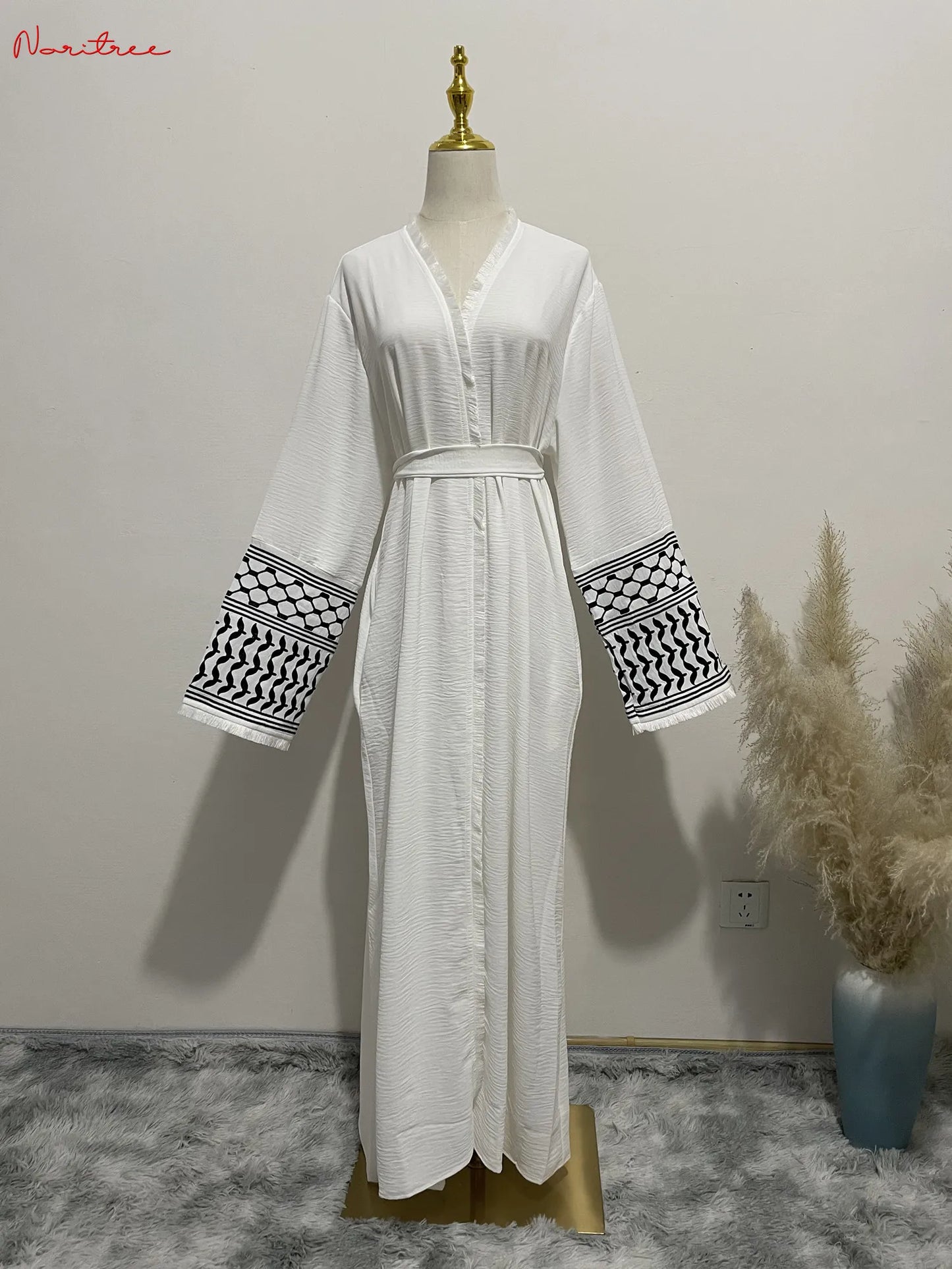 Embroidery Kimono Abaya