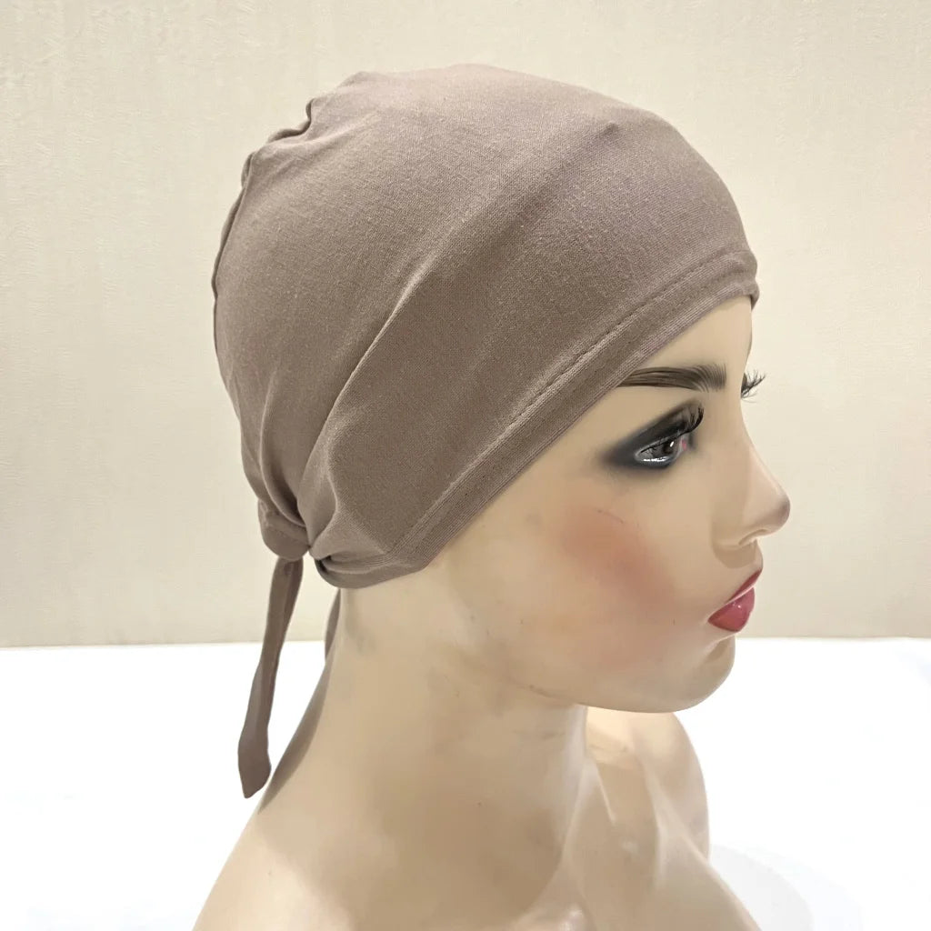 Tie Back Hijab Cap