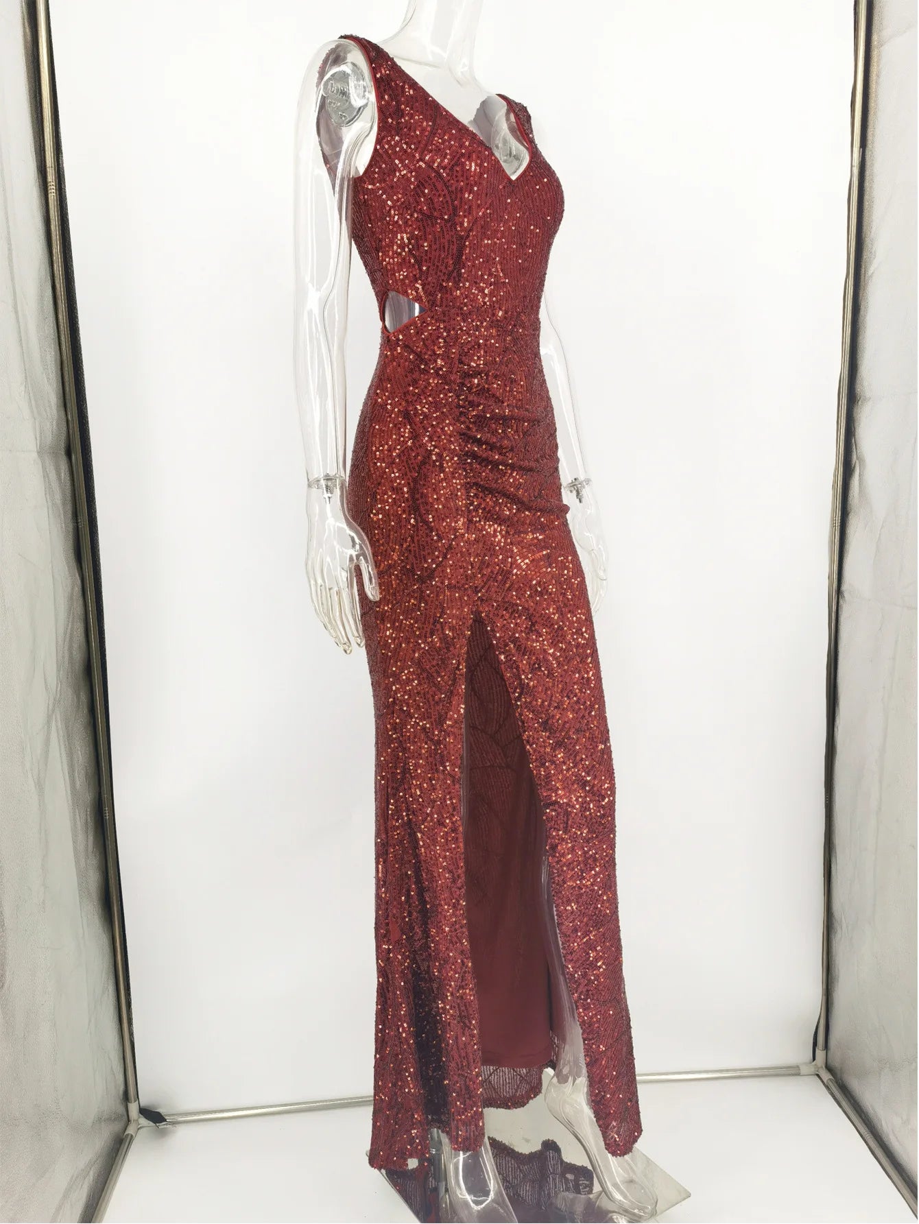 Sequin Bandage Long Dress