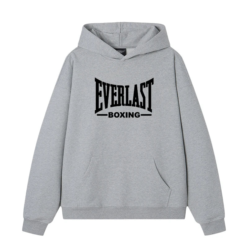 2025 New Everlast Logo Font Graphic Hoodie Men women Harajuku fashion Casual Trends Sweatshirt vintage Long sleeve pullover