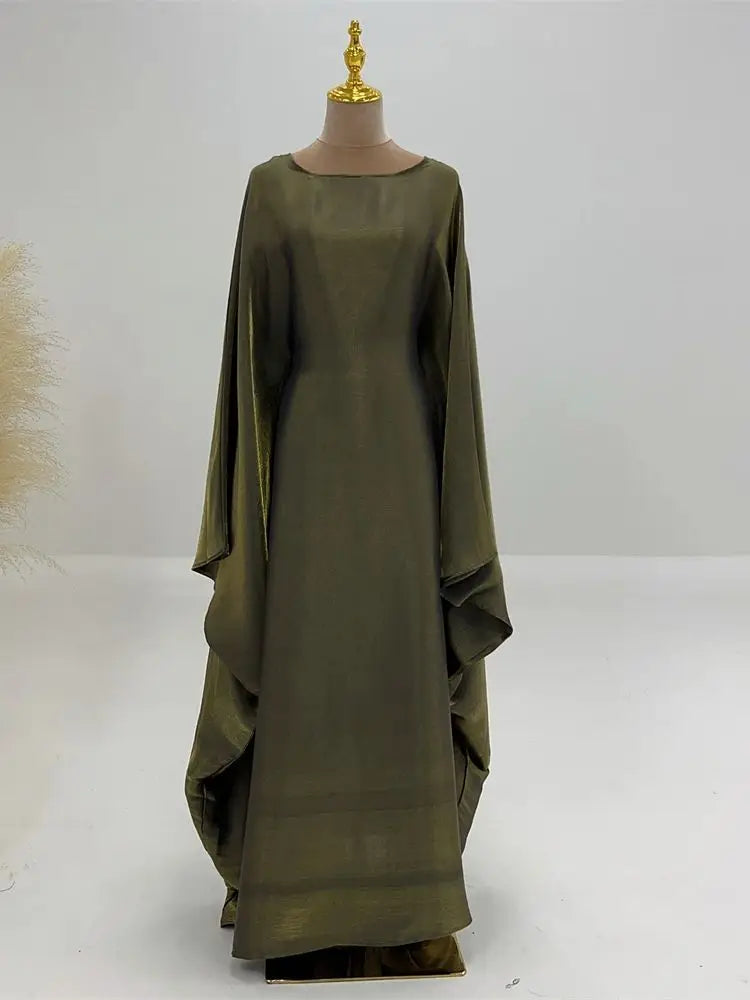 Satin Batwing Abaya