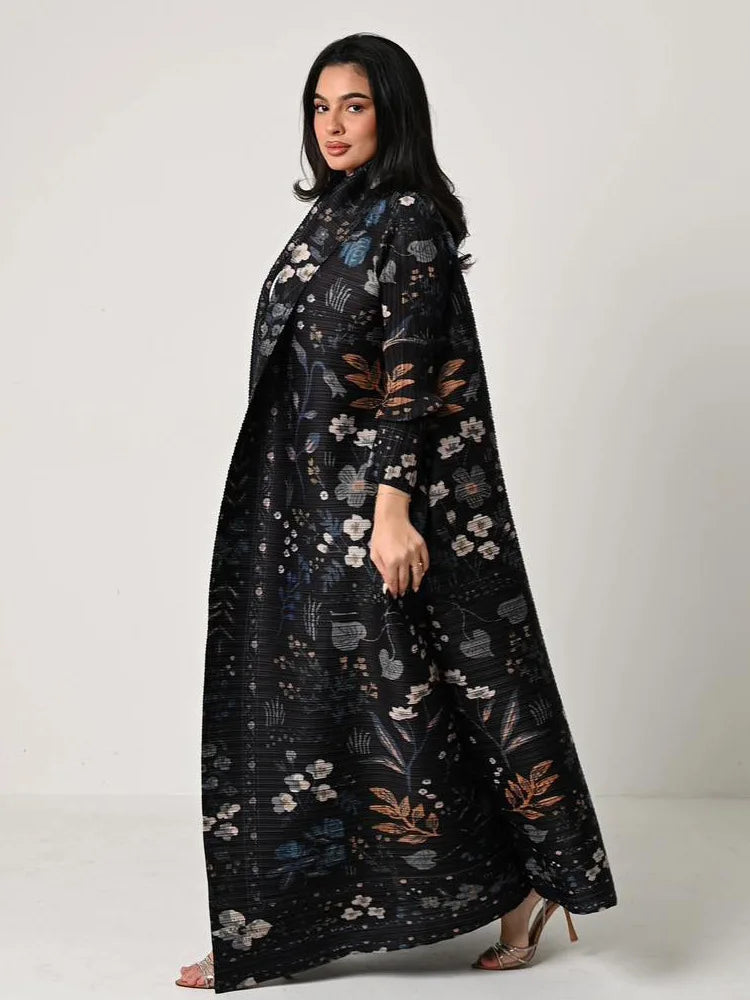 Vintage Print Abaya