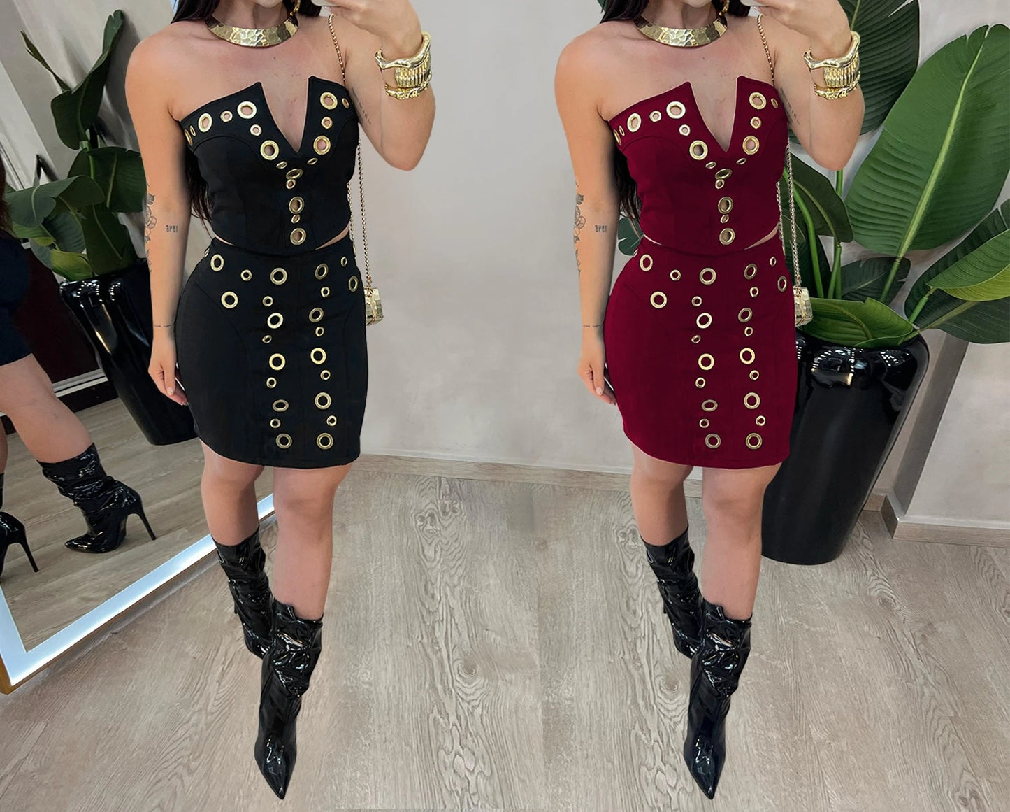 Strapless Party Dress Set