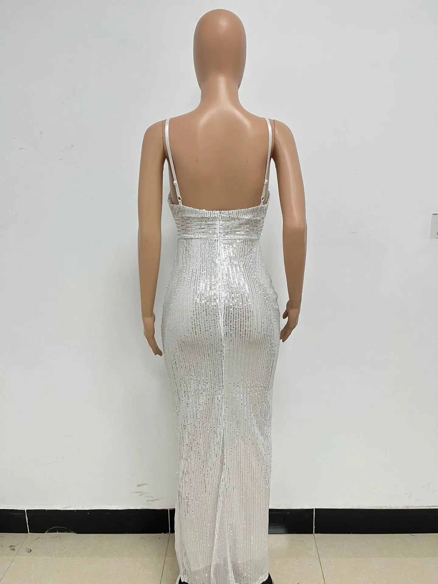 Sequin Halter Cocktail Dress