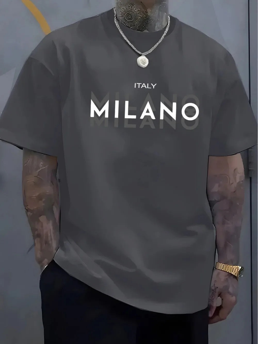 Shadow Pattern Fashion Tee