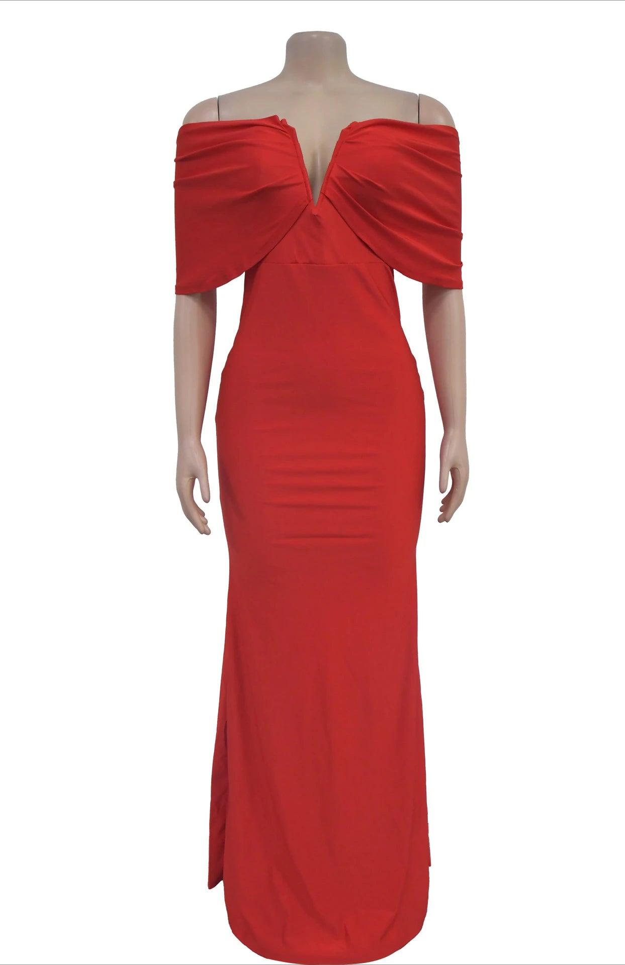 Off Shoulder Bodycon Maxi Dress