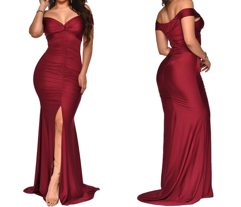 Backless Bodycon Evening Dress