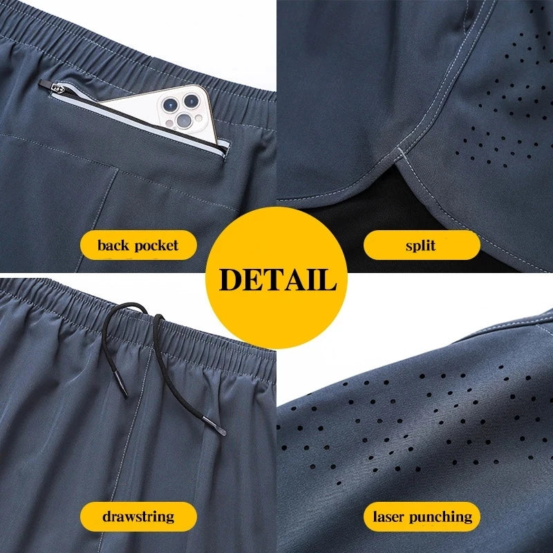 Men's Double Layer Running Shorts