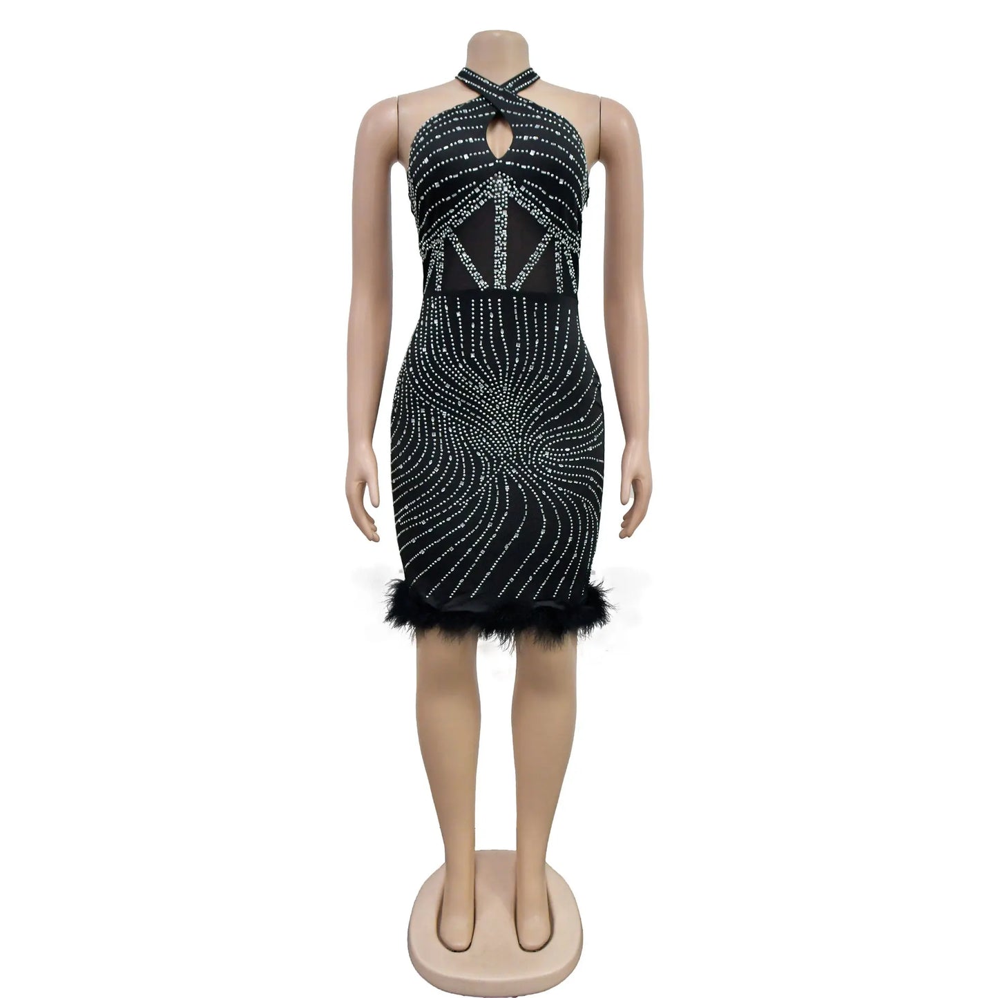 Diamond Rhinestone Wedding Dress