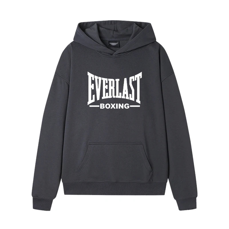 2025 New Everlast Logo Font Graphic Hoodie Men women Harajuku fashion Casual Trends Sweatshirt vintage Long sleeve pullover