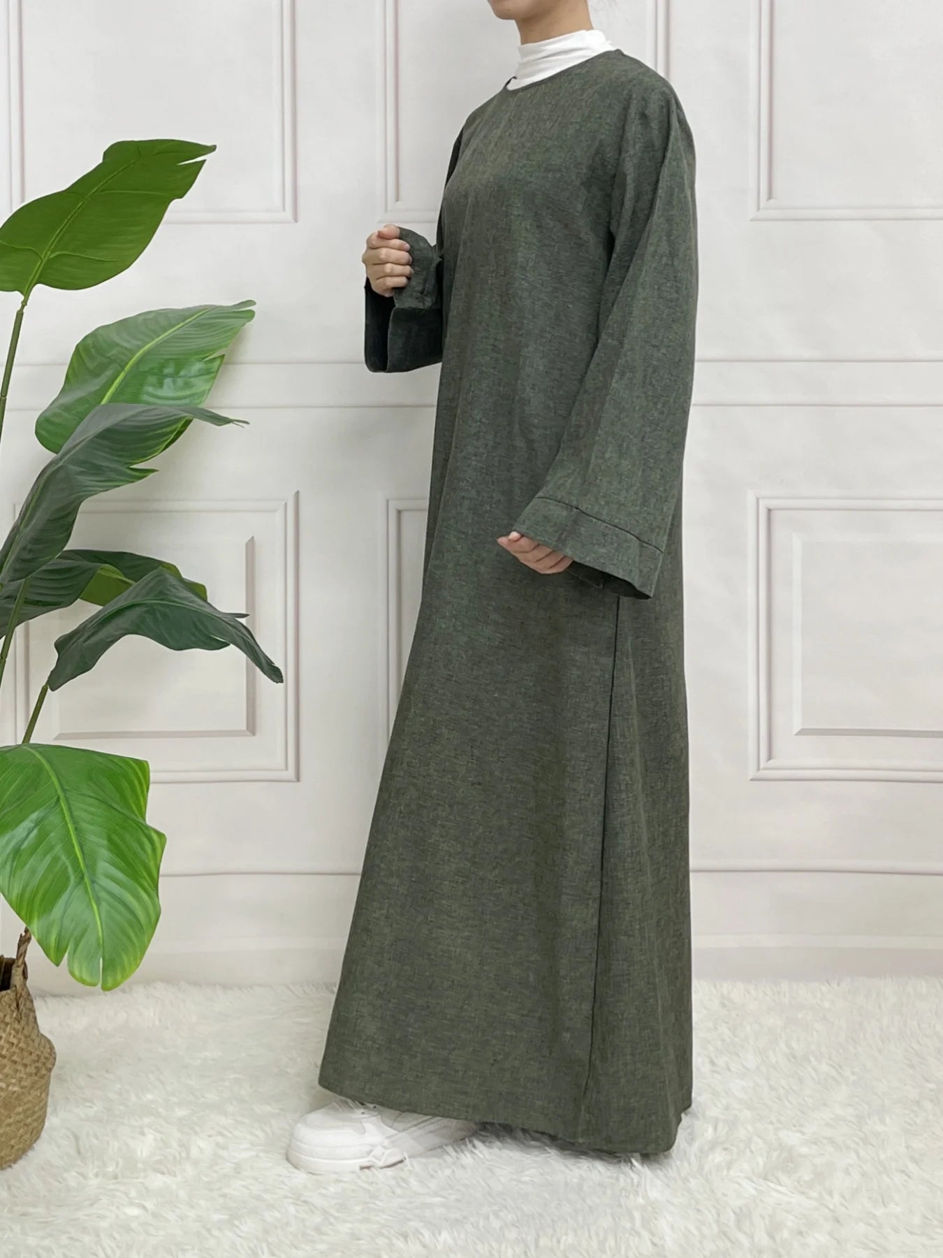 Belted Abaya Dress