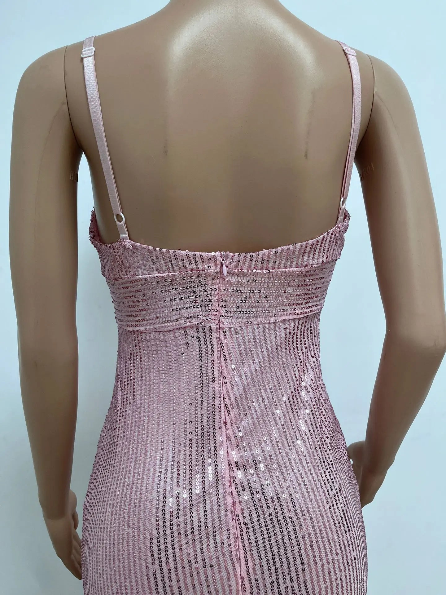 Sequin Halter Cocktail Dress
