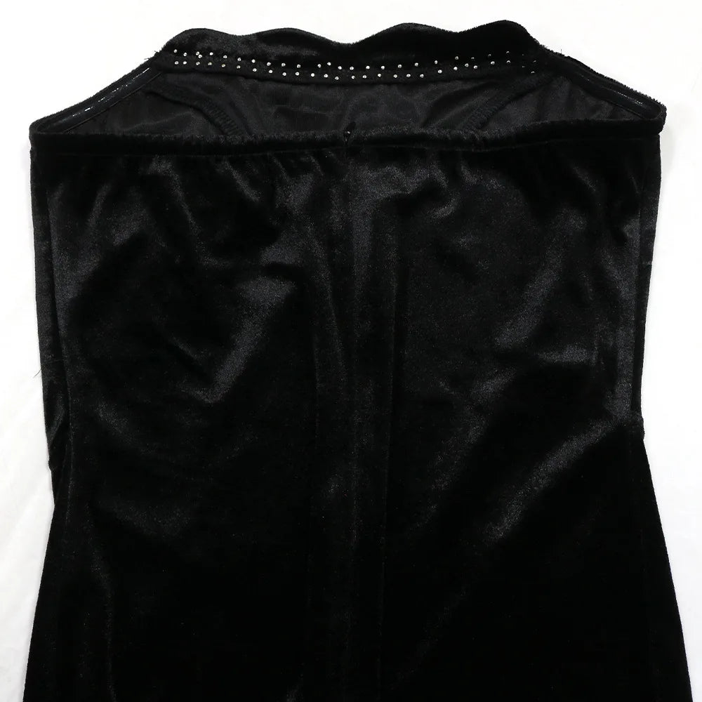 Rhinestone Split Evening Dress