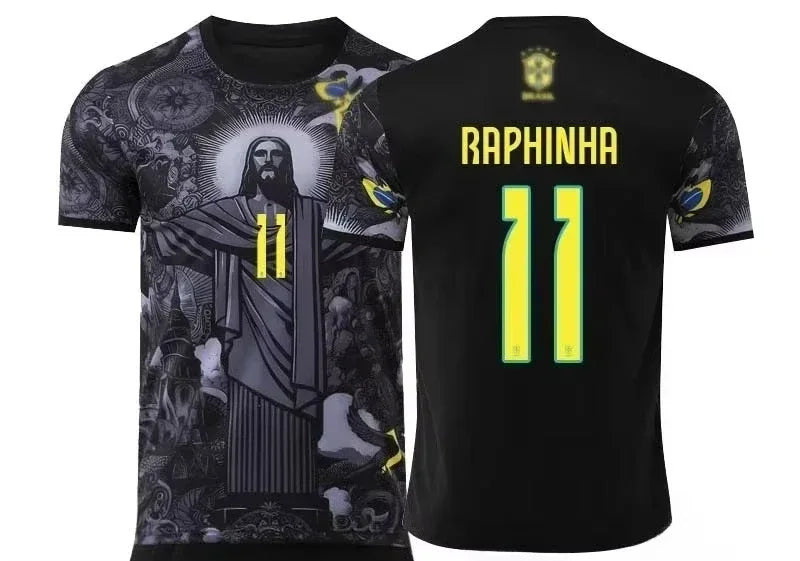 25 New Football Training T-Shirt Special Edition Brazilian Jesus Redeemer 3D Print Quick Dry Breathable Sports Short Sleeve Tops