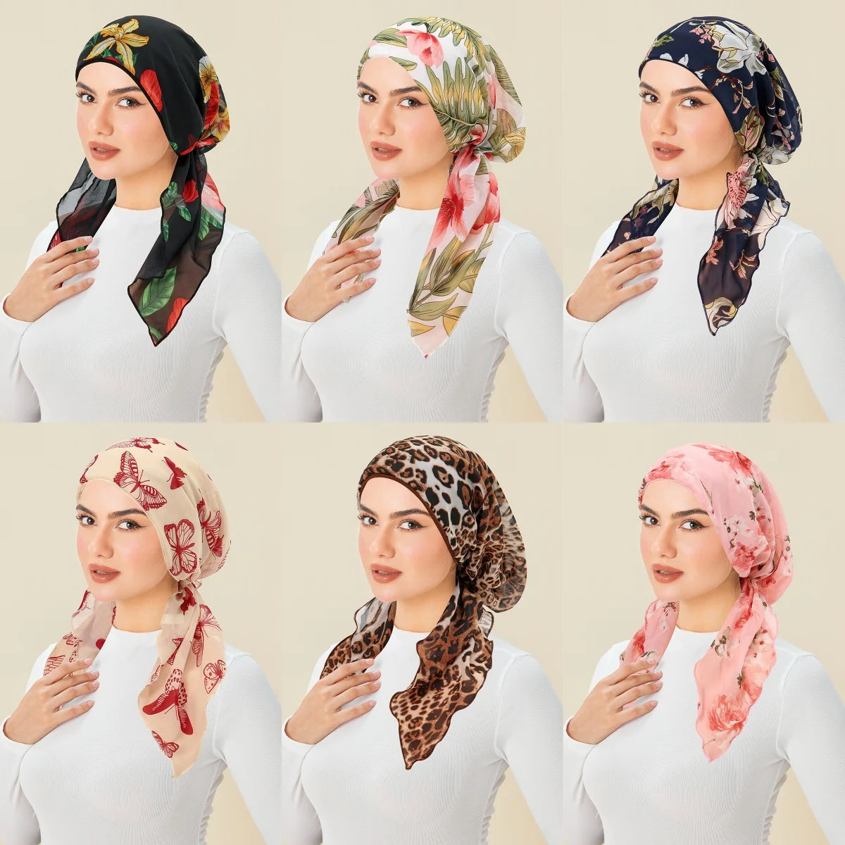 Print Hijab Turban