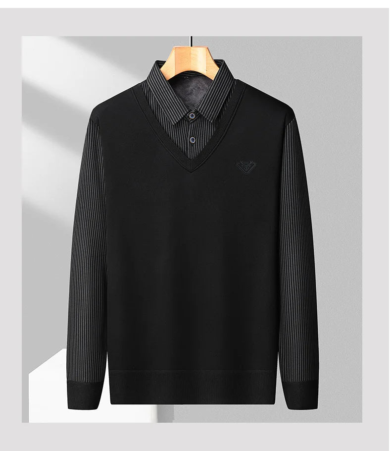 Fleece Polo Sweater