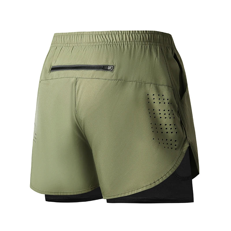Men's Double Layer Running Shorts