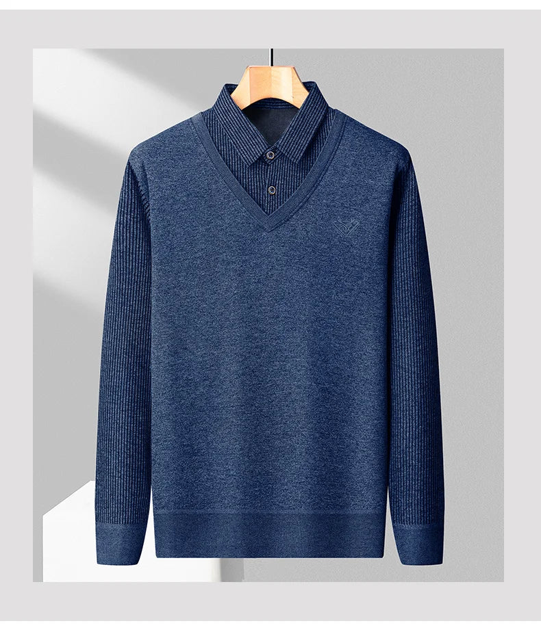 Fleece Polo Sweater