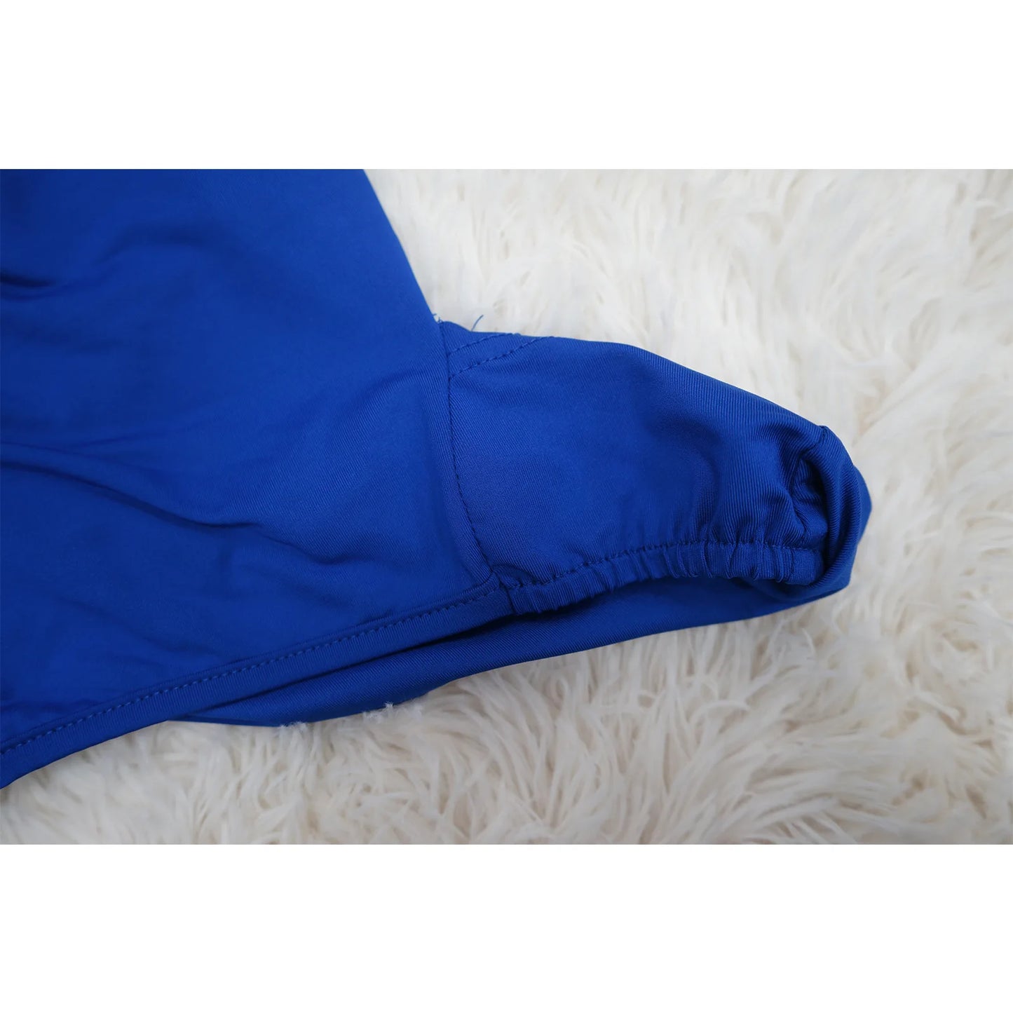 V-Neck Pleated Off Shoulder Dress