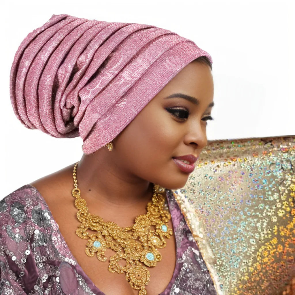 Glitter Turban Cap
