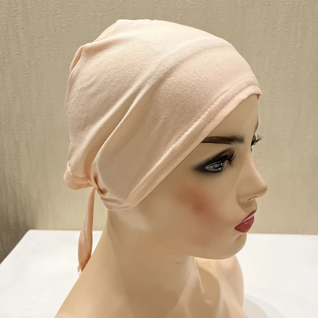 Tie Back Hijab Cap