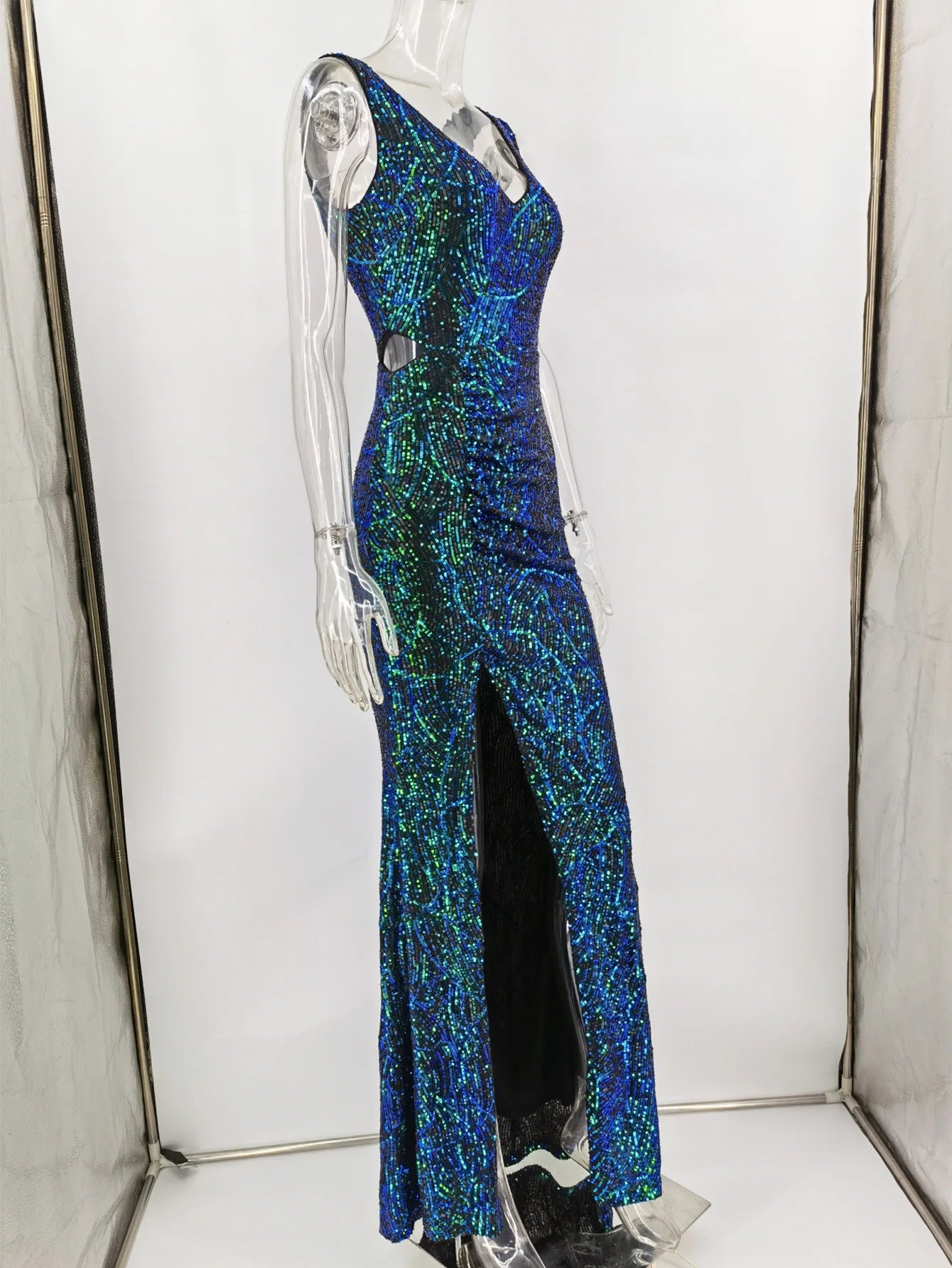 Sequin Bandage Long Dress