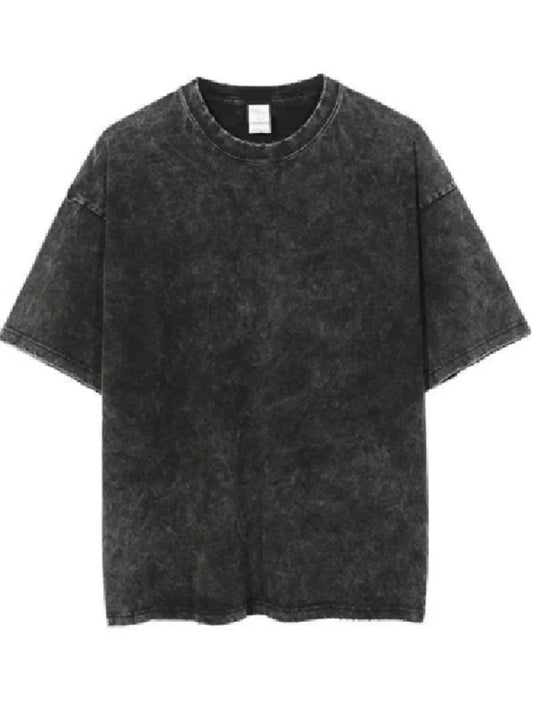 2025 Washed Vintage T-Shirts Street Hip Hop Retro Punk T Shirt women Harajuku Casual Cotton Short Sleeve Acid Wash TShirts top