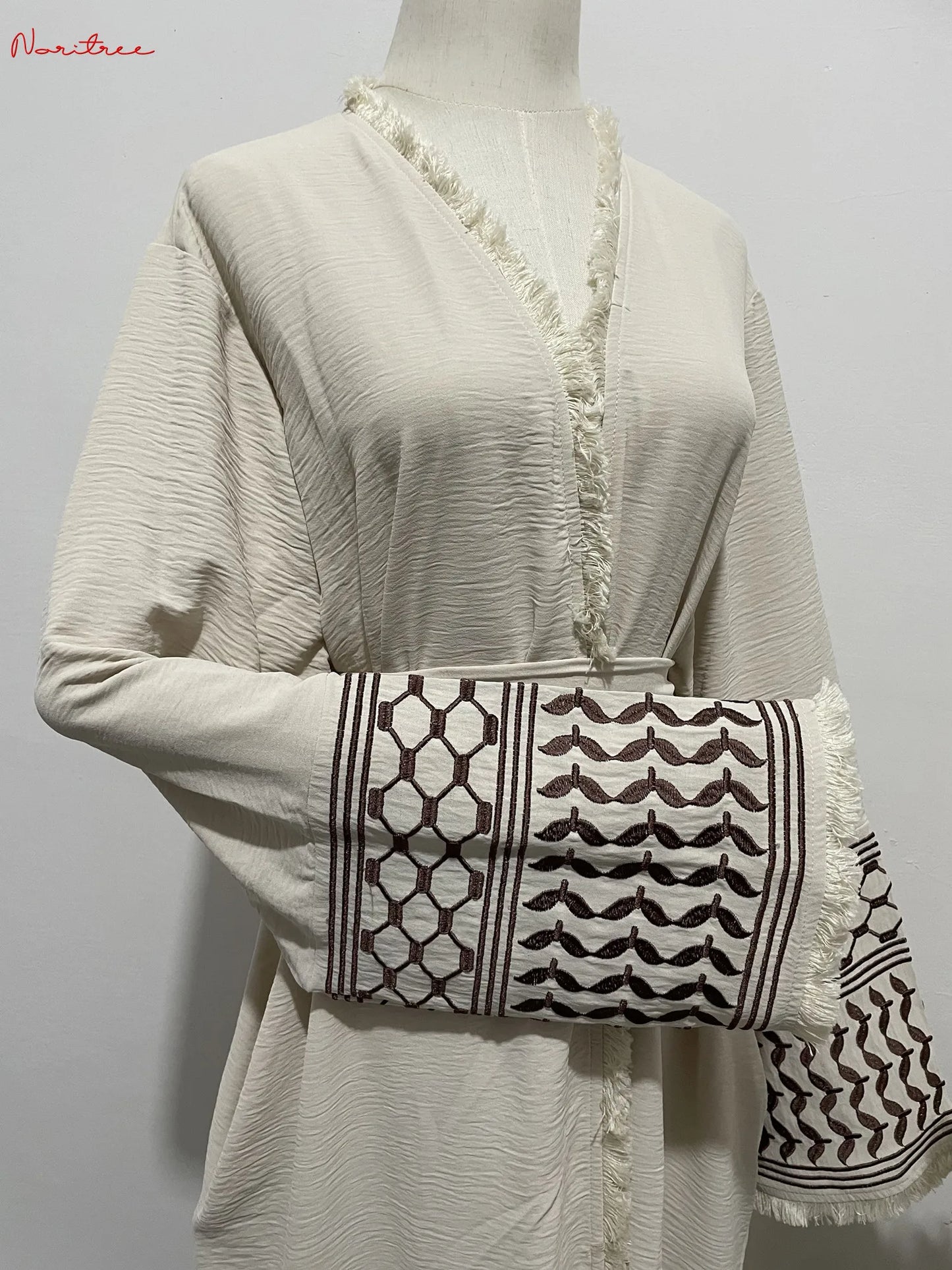 Embroidery Kimono Abaya