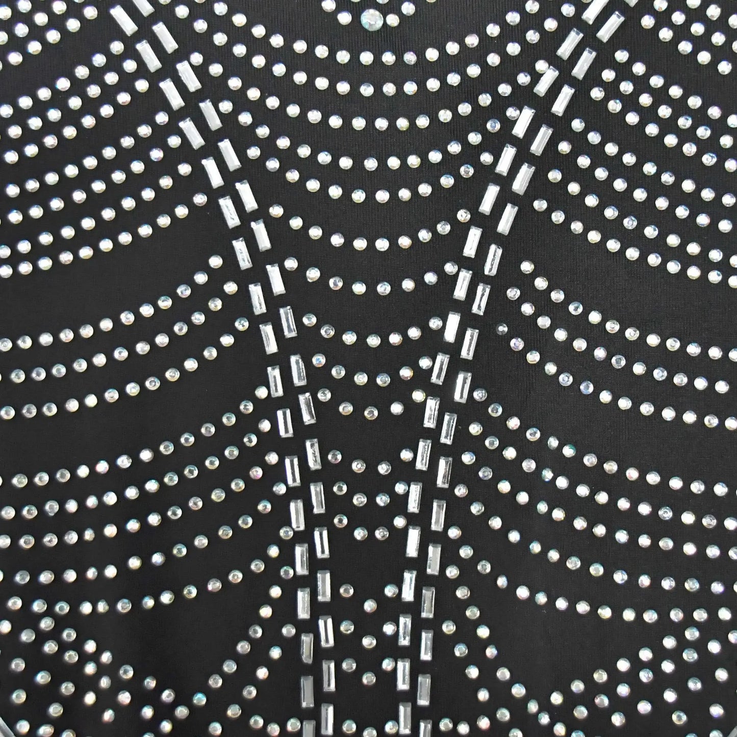 Rhinestone High Neck Evening Dress