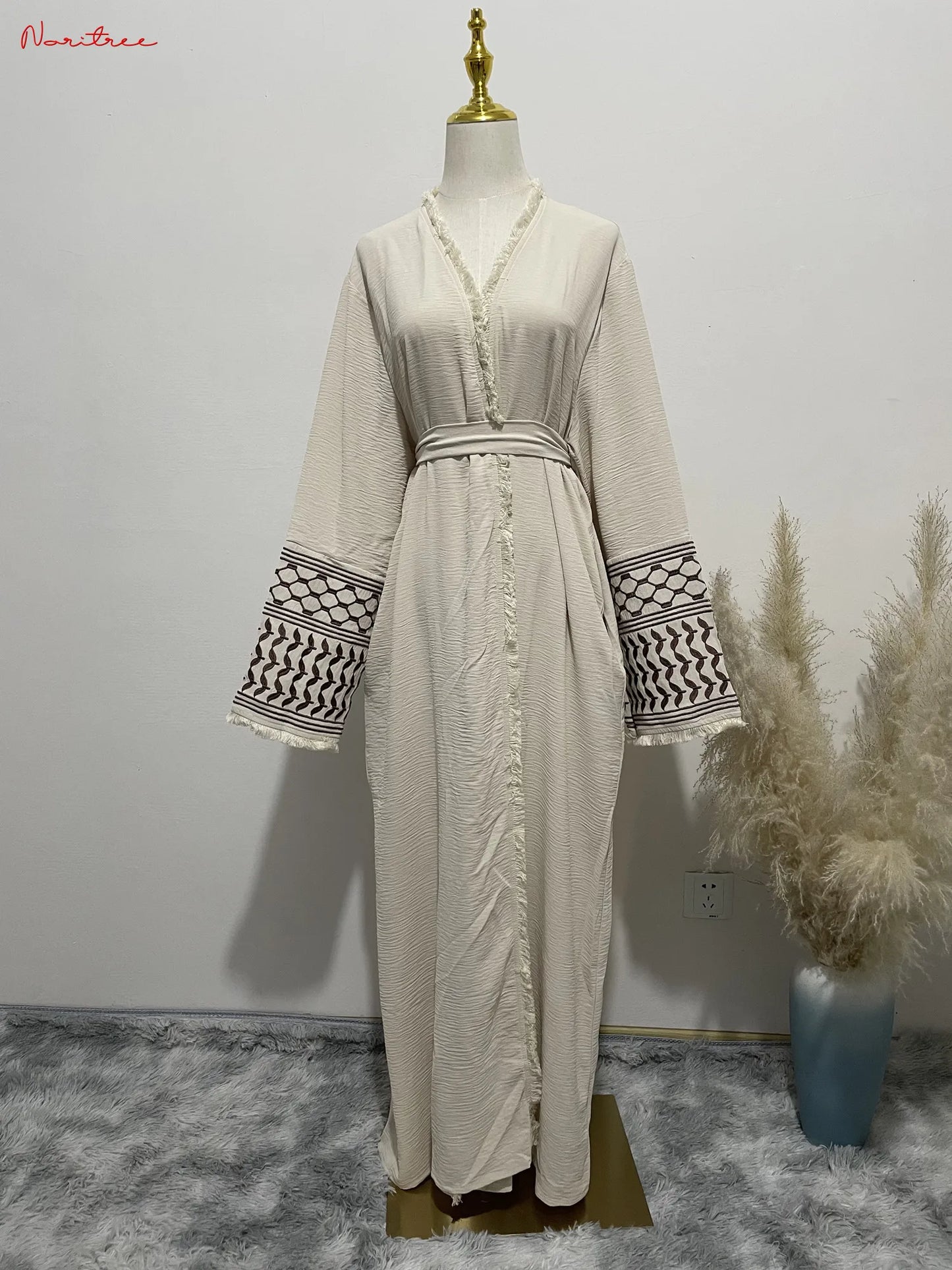 Embroidery Kimono Abaya