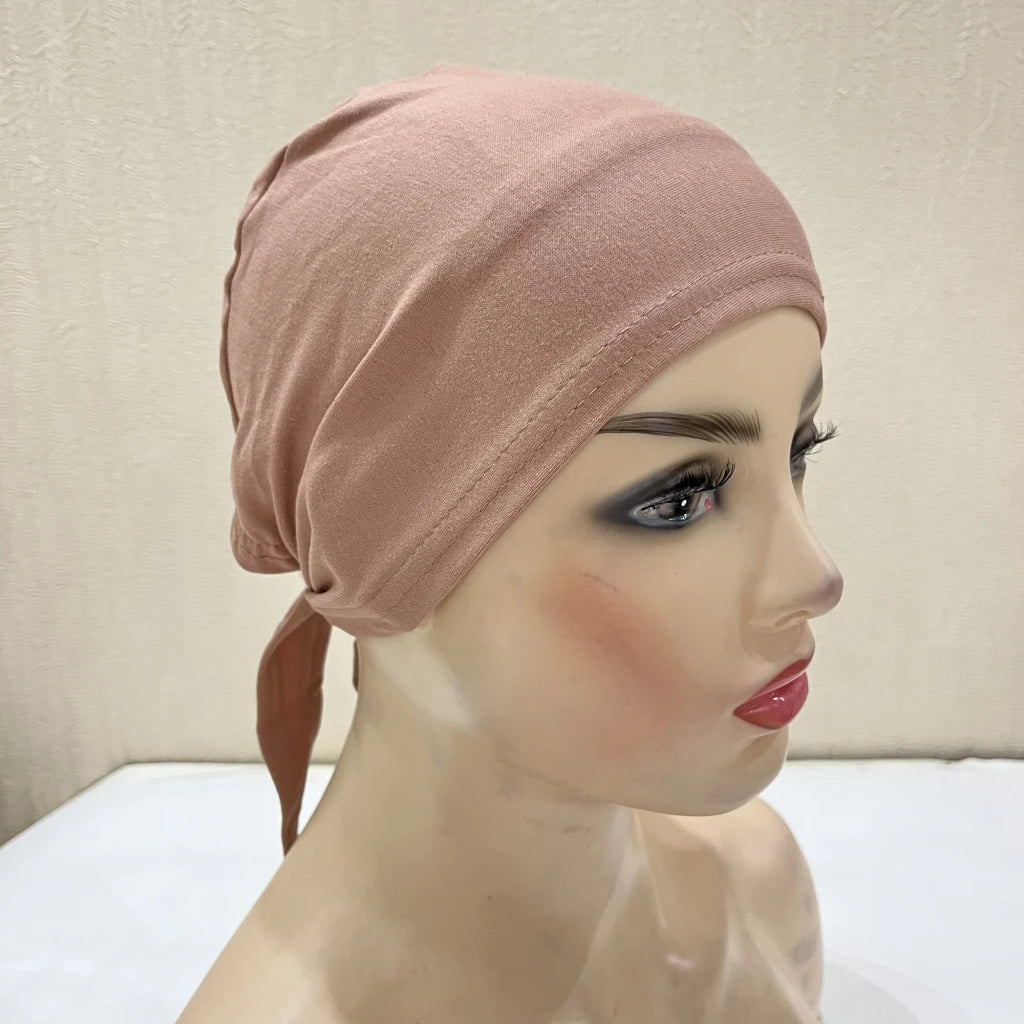 Tie Back Hijab Cap