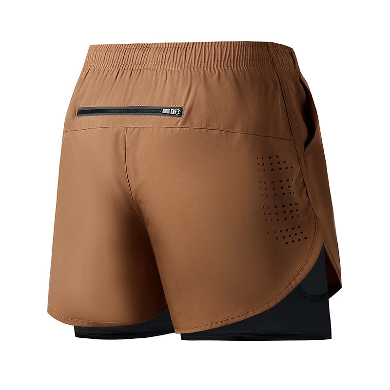 Men's Double Layer Running Shorts