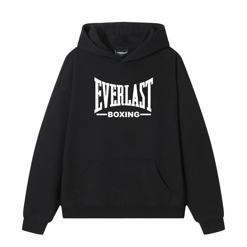 2025 New Everlast Logo Font Graphic Hoodie Men women Harajuku fashion Casual Trends Sweatshirt vintage Long sleeve pullover