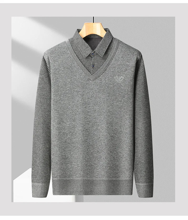 Fleece Polo Sweater