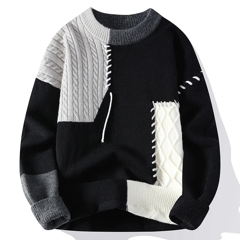 Patchwork Hip-Hop Sweater