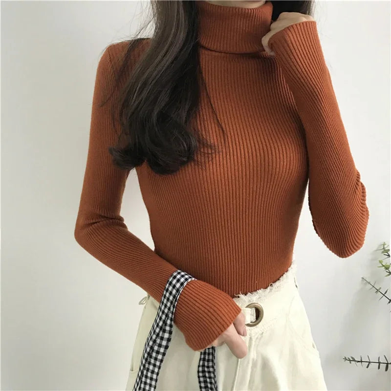 Ribbed Turtleneck Sweater 2024
