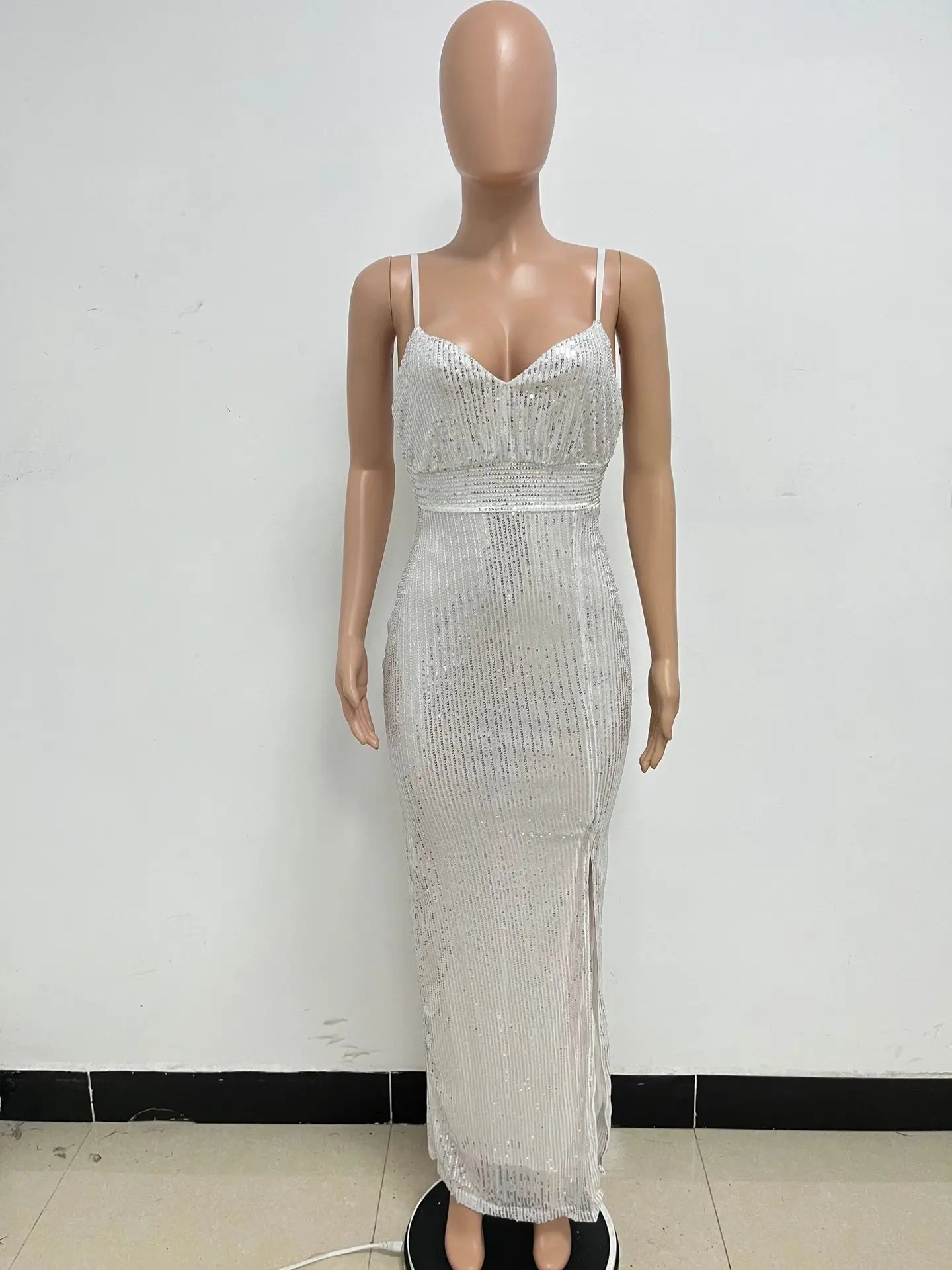 Sequin Halter Cocktail Dress