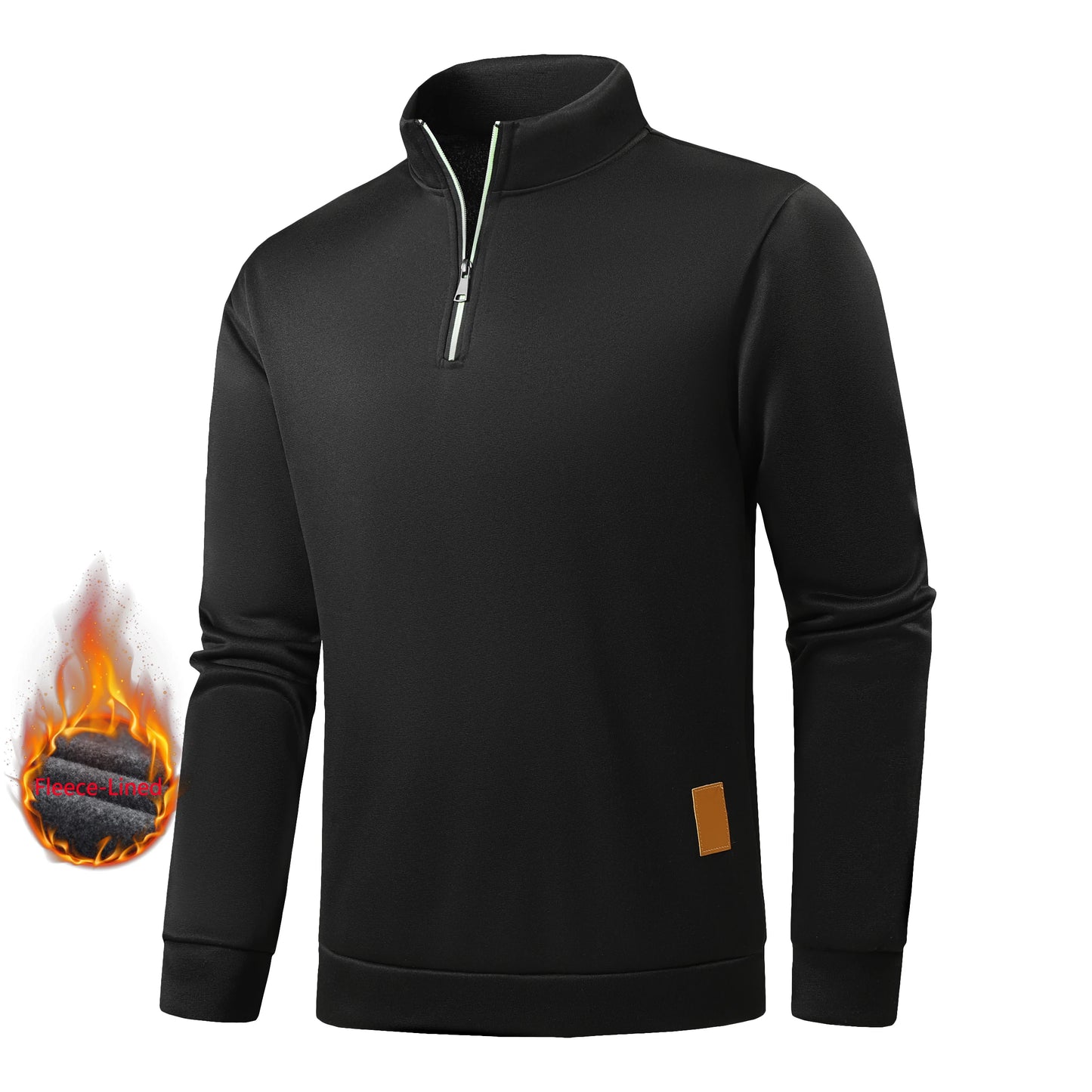 Half-Zip Turtleneck Sweatshirt