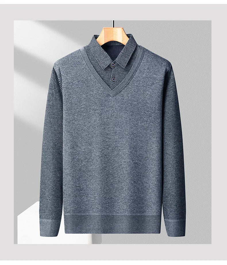 Fleece Polo Sweater