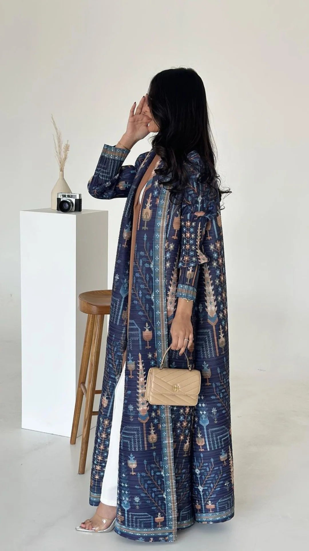 Vintage Print Abaya