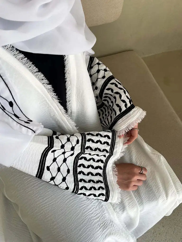 Embroidery Kimono Abaya