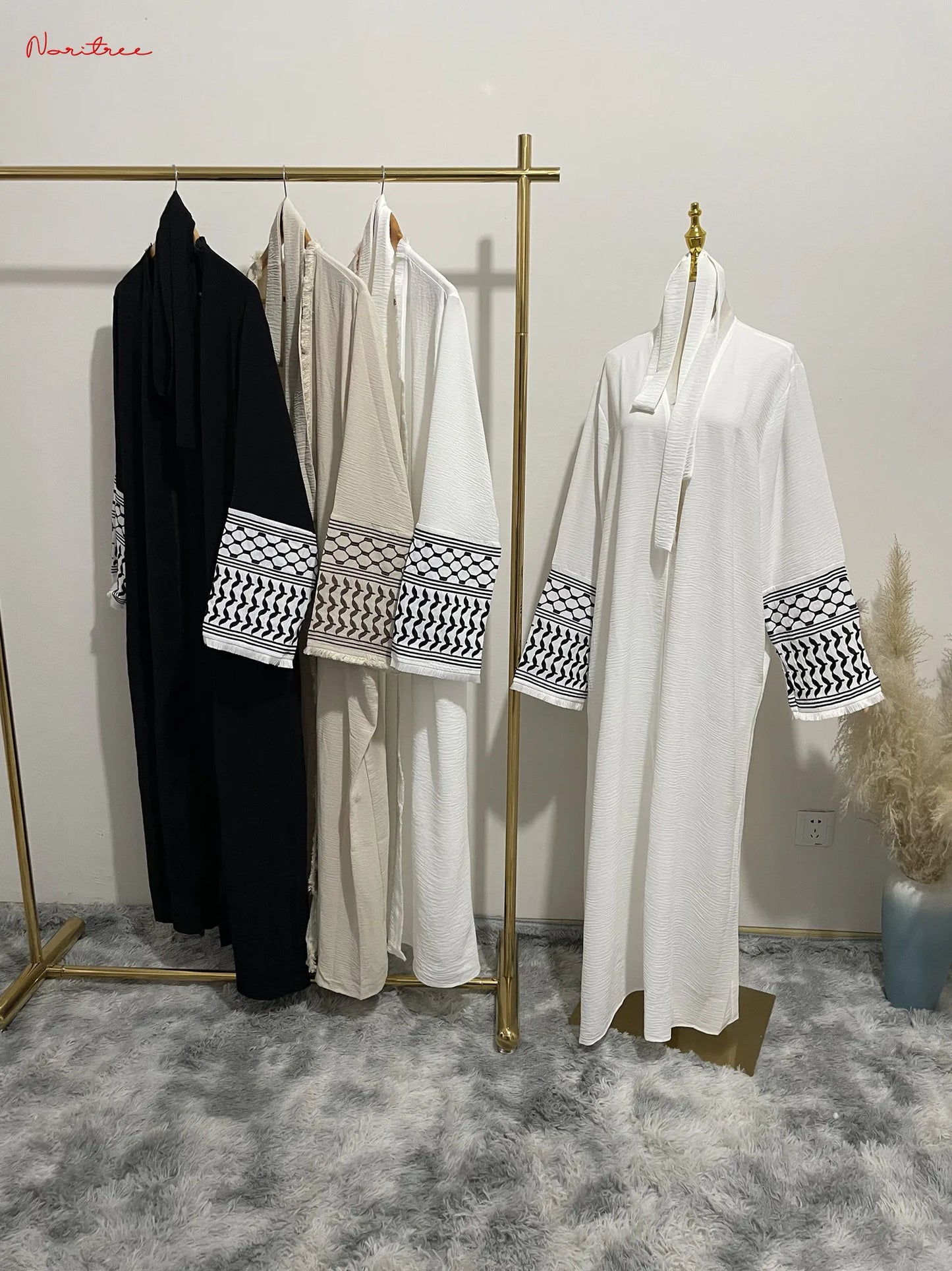 Embroidery Kimono Abaya