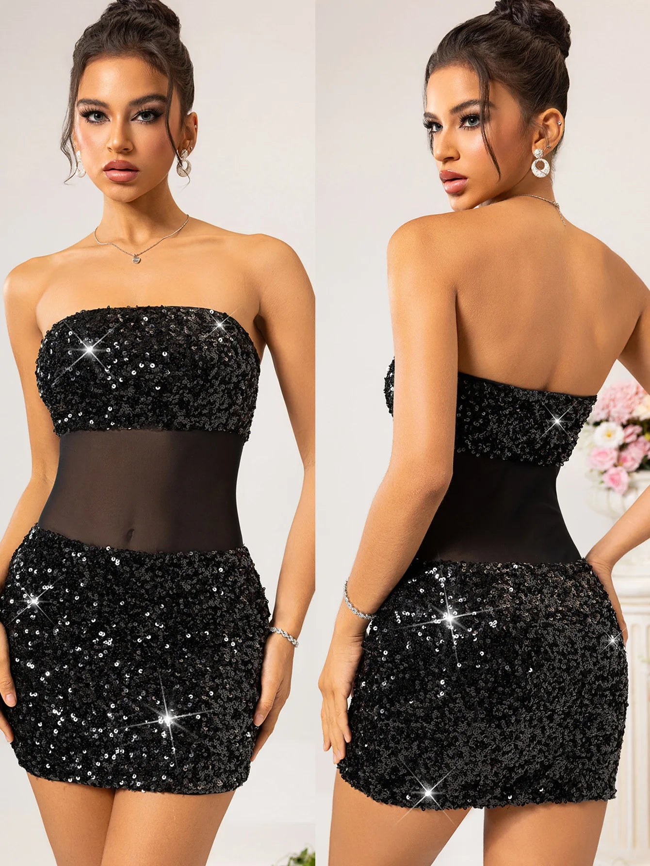 Irregular Halter Club Dress