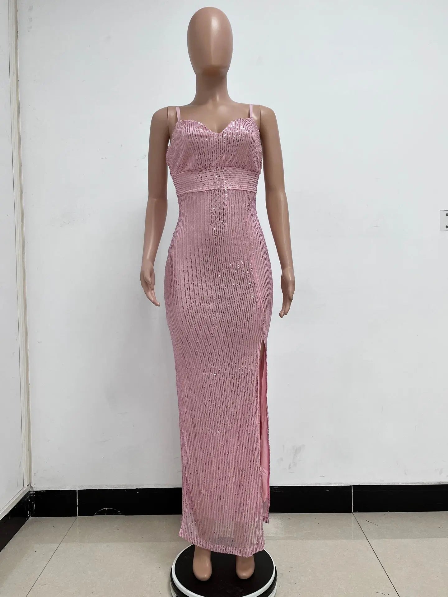 Sequin Halter Cocktail Dress