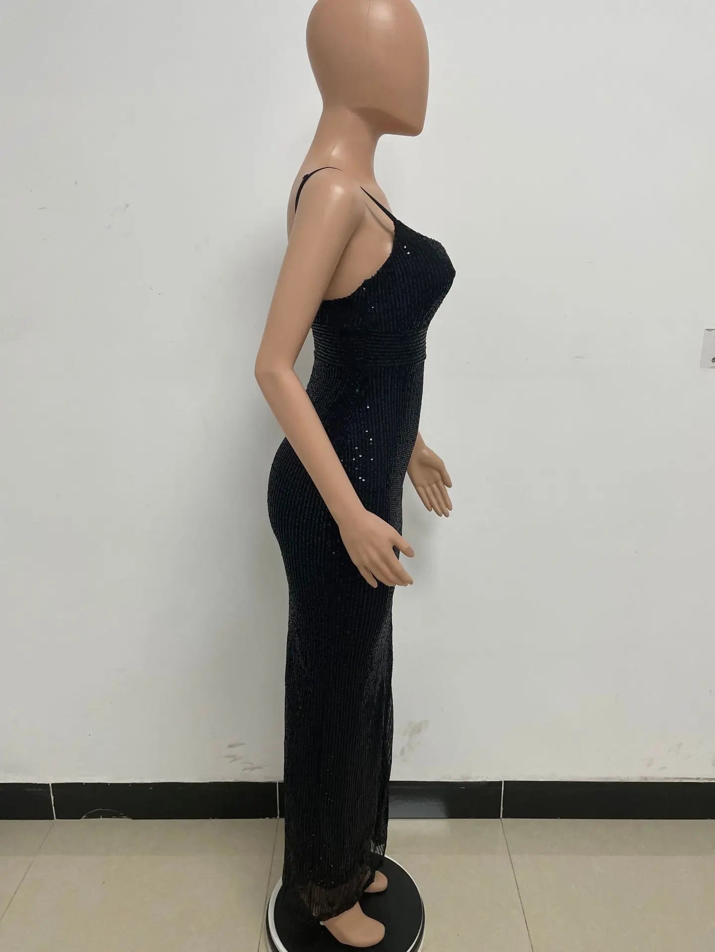 Sequin Halter Cocktail Dress