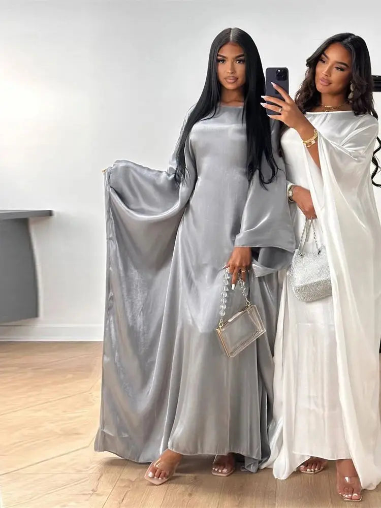 Satin Batwing Abaya