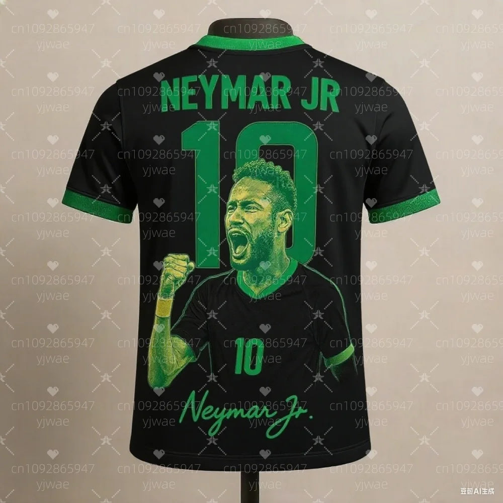 2025 summer Latest Neymar Fashion Superstar 3D Printed Men's Fan Commemorative T-shirt for Daily Comfort Sports Shirt