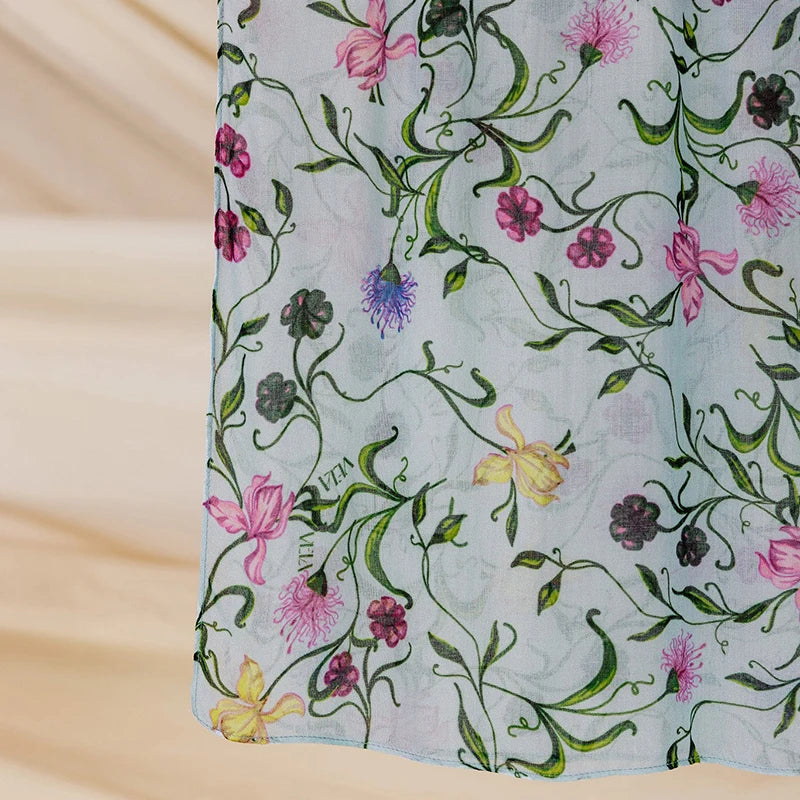 1Pcs Ramadan Hijab for Women Leopard Print  Bohemian Watercolor Soft Muslim Hijabs Floral Breathable Shawl Wrap Scarf Headscarf